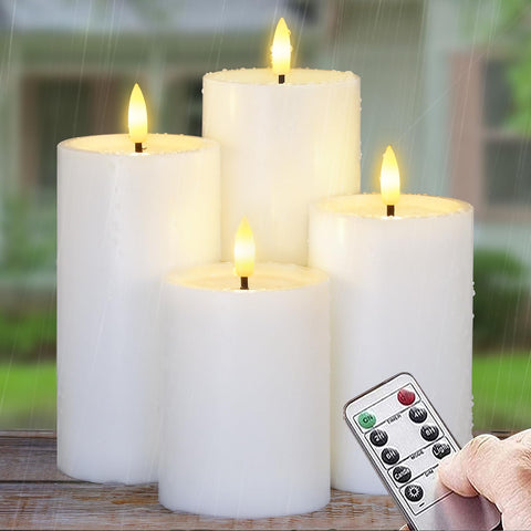 Yeelida outdoor flameless candles with remote control for patio ambiance