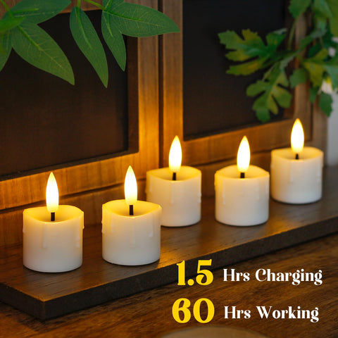 Yeelida tea lights with Type-C charging offer quick charges and long use.