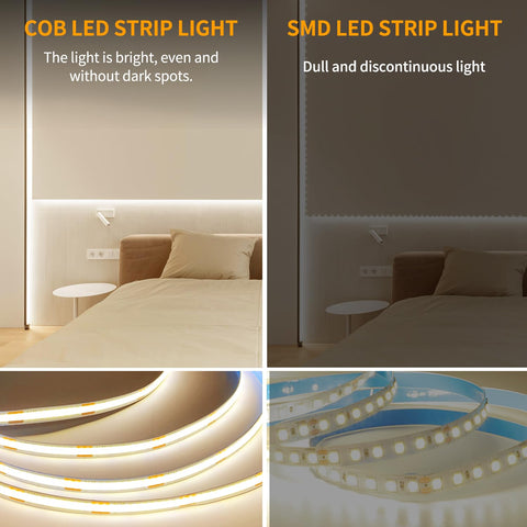 Yeewhale 24V dimmable strip delivers safe brightness.