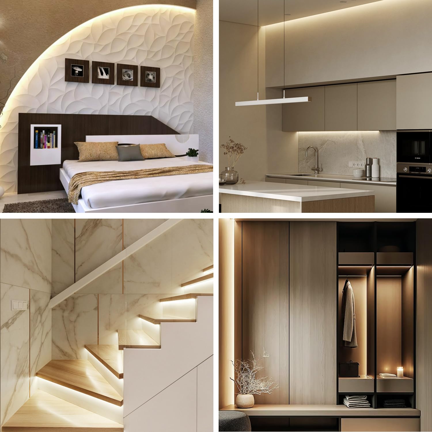 Yeewhale COB LED strip app control enables customized lighting scenes