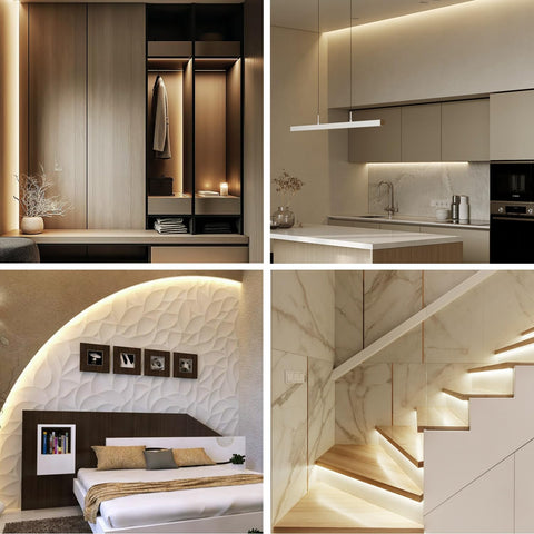 Yeewhale COB LED strip remote control for quick dimming and presets.