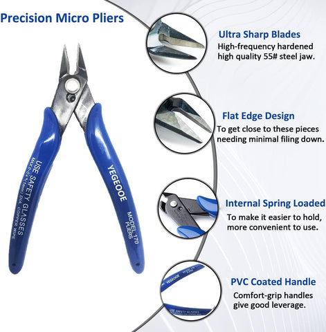 YEGEOOE comfortable PVC grip ensures non-toxic ergonomic use