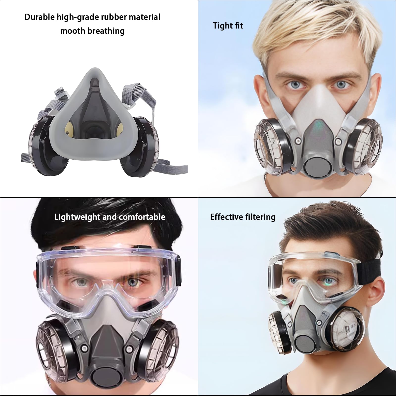 Yehenarn respirator set ideal for construction and painting tasks.