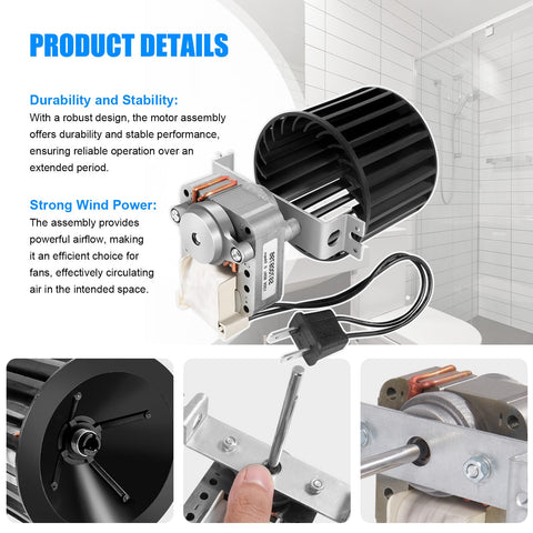 YEHERIT easy replacement motor blower supports quick upgrades without special tools.