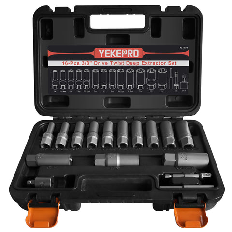 YEKEPRO deep-well bolt extractor set box ready for tough fasteners.