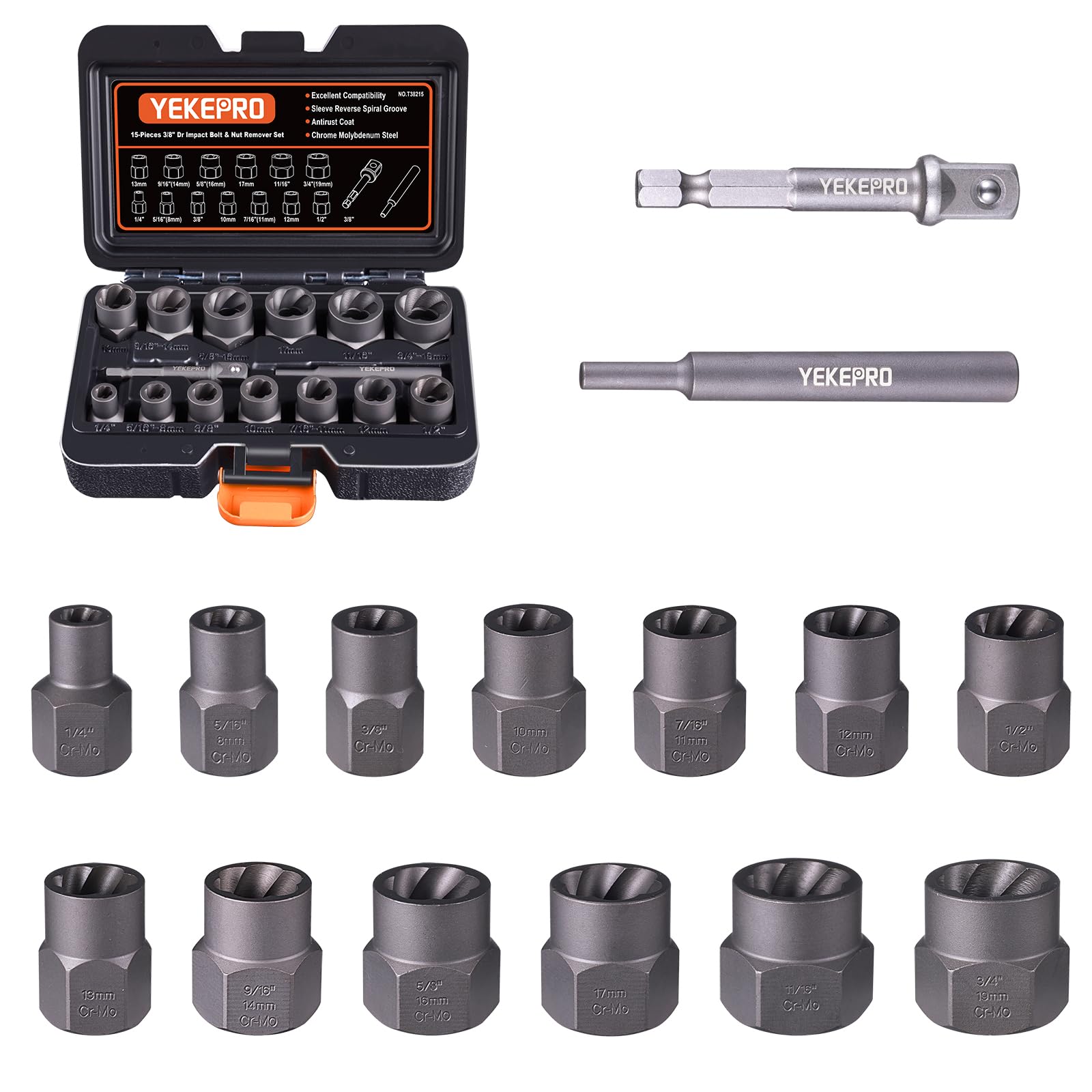 YEKEPRO extractor kit includes adapter and knockpin for versatile use
