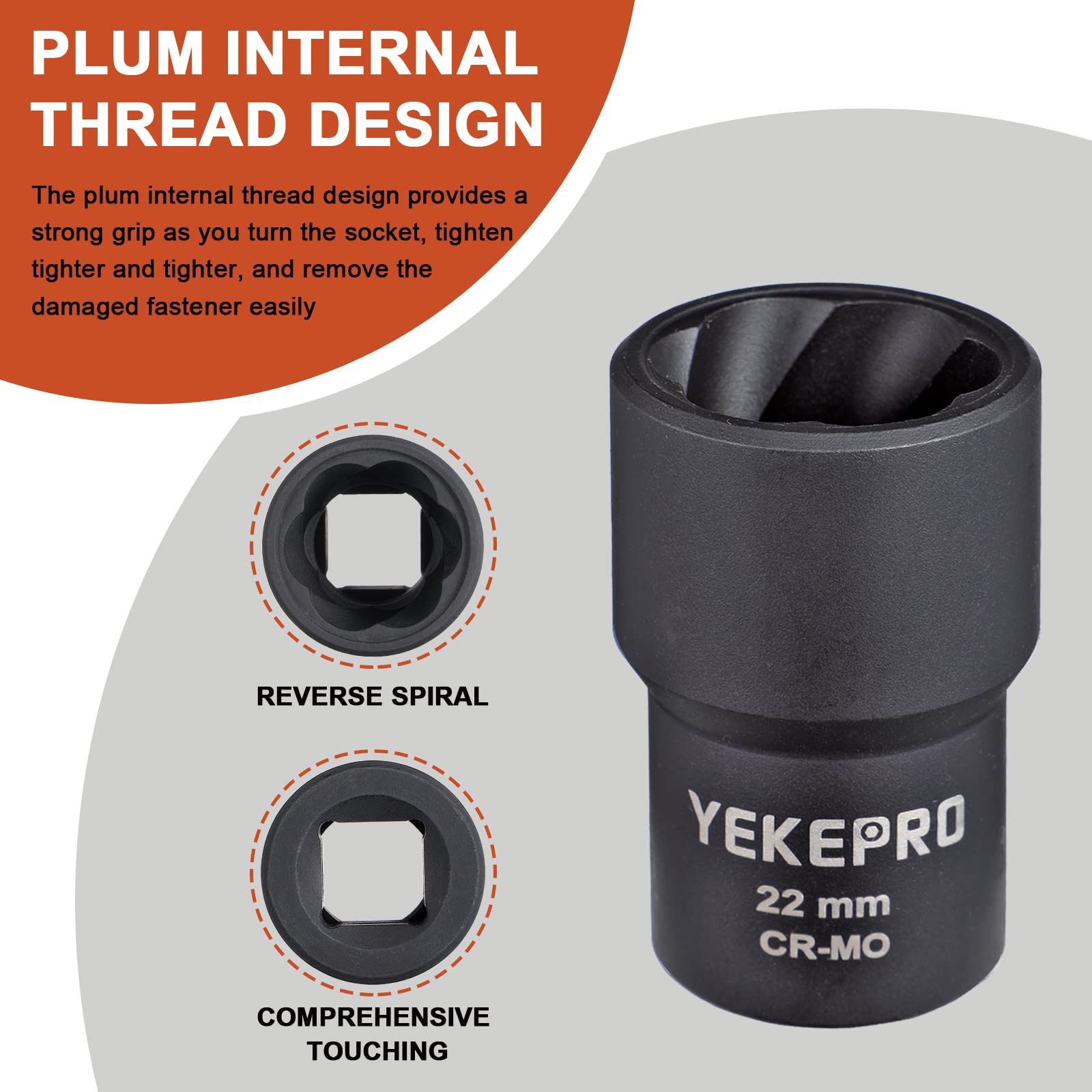 YEKEPRO chrome molybdenum steel construction for strength and rust resistance.