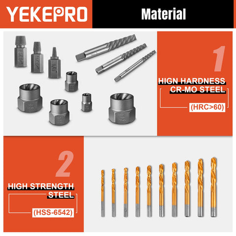YEKEPRO chrome-molybdenum steel construction supports tough extraction tasks