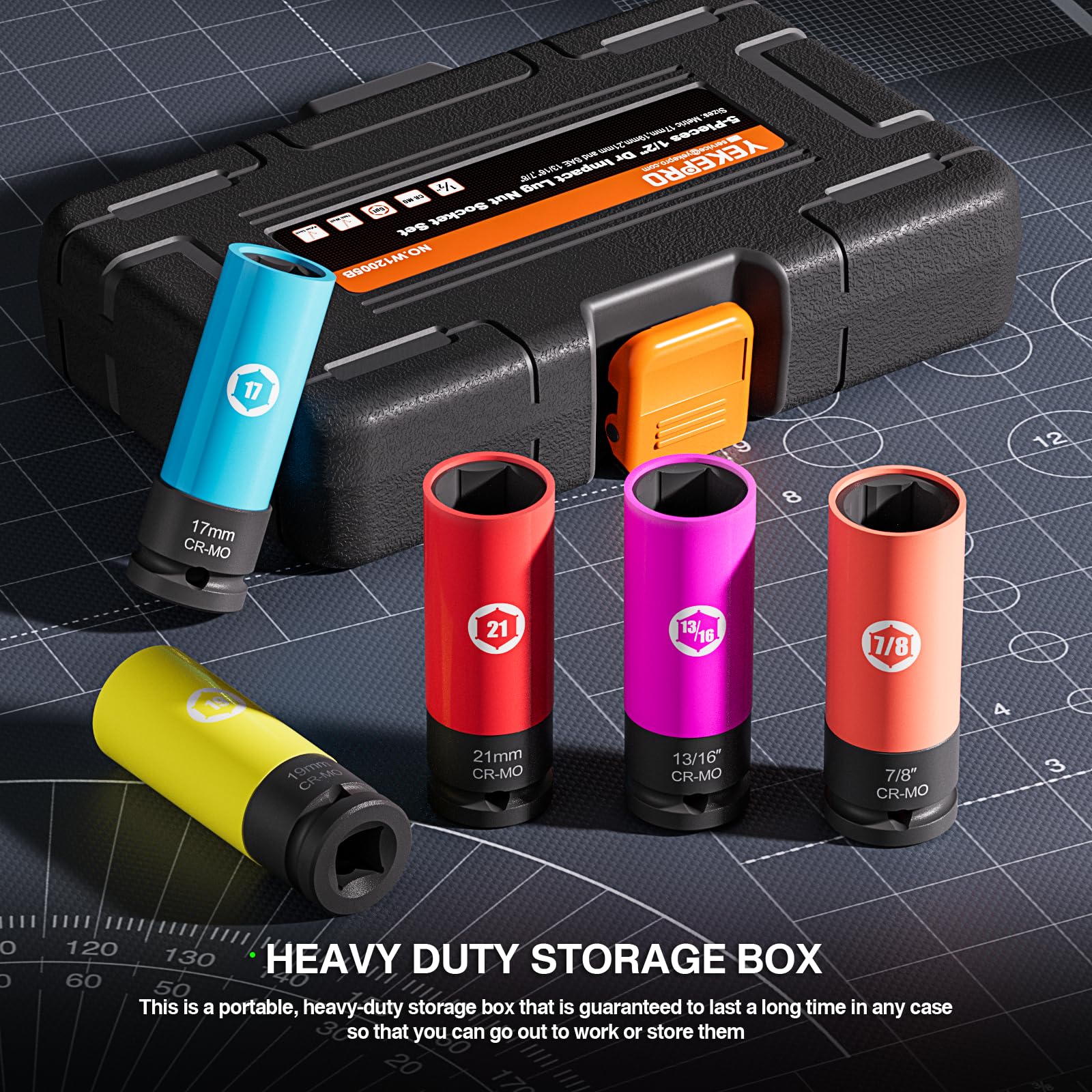 YEKEPRO color-coded sleeves simplify size identification on the job