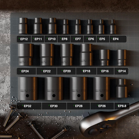 YEKEPRO EP sockets with clear labels aid fast selection during repairs