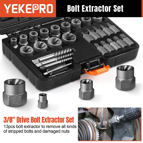YEKEPRO screw extractor tips for strong grip on damaged bolts
