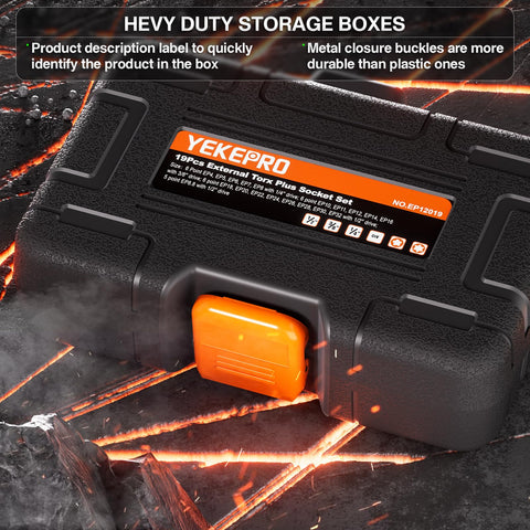 YEKEPRO toolbox organizer keeps sockets organized for on-site projects