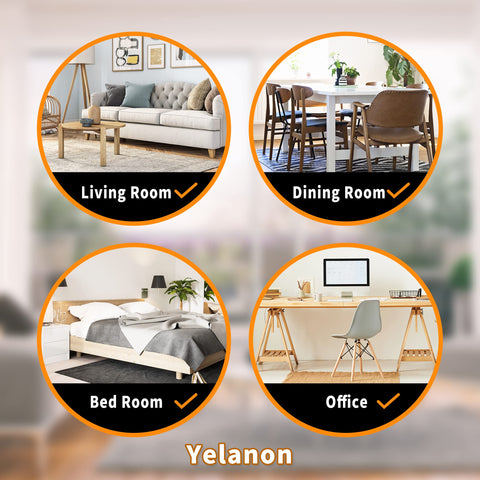 Yelanon floor protectors keep carpets intact when rearranging large furniture.