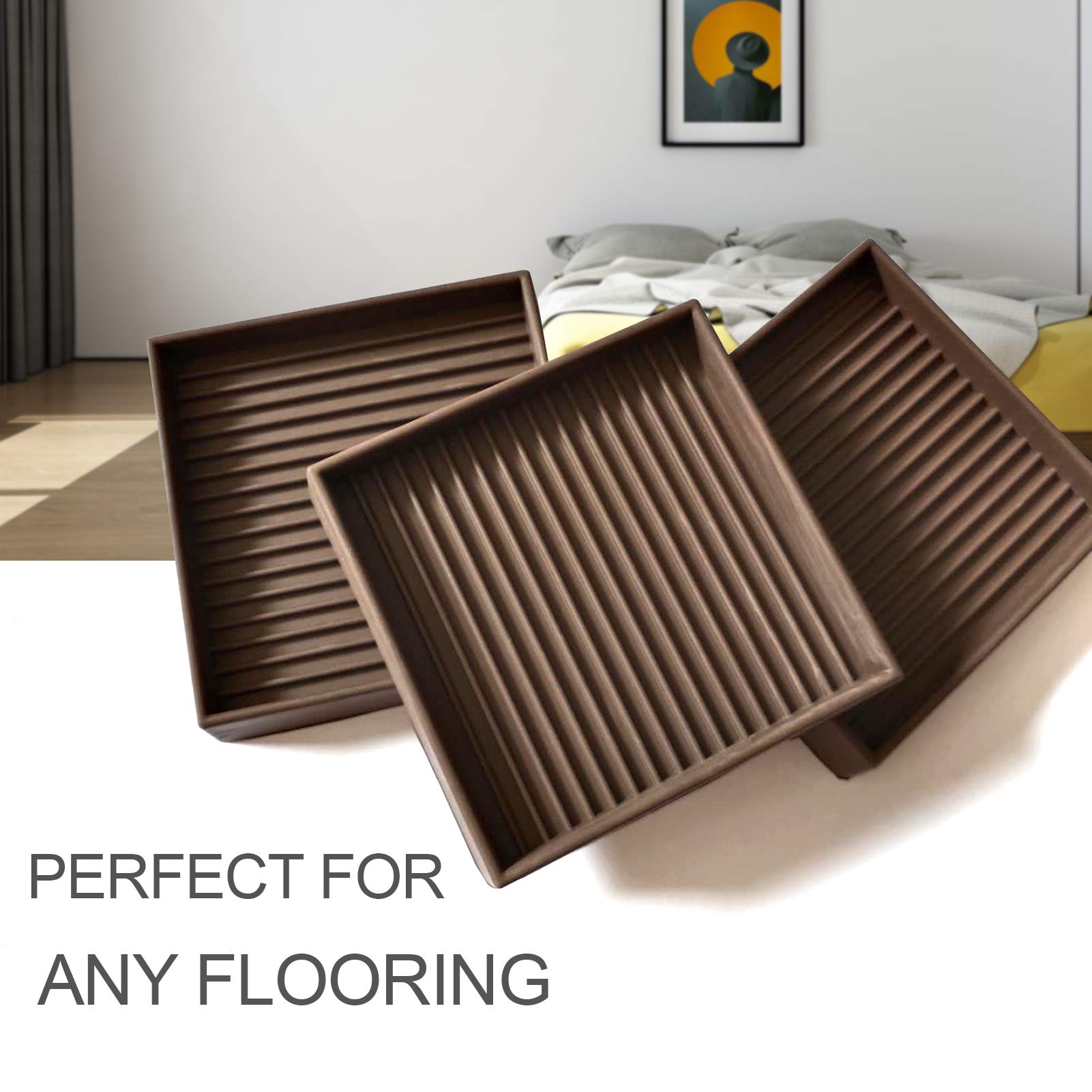 Yelanon floor protectors safeguard surfaces from scratches on all floor types.