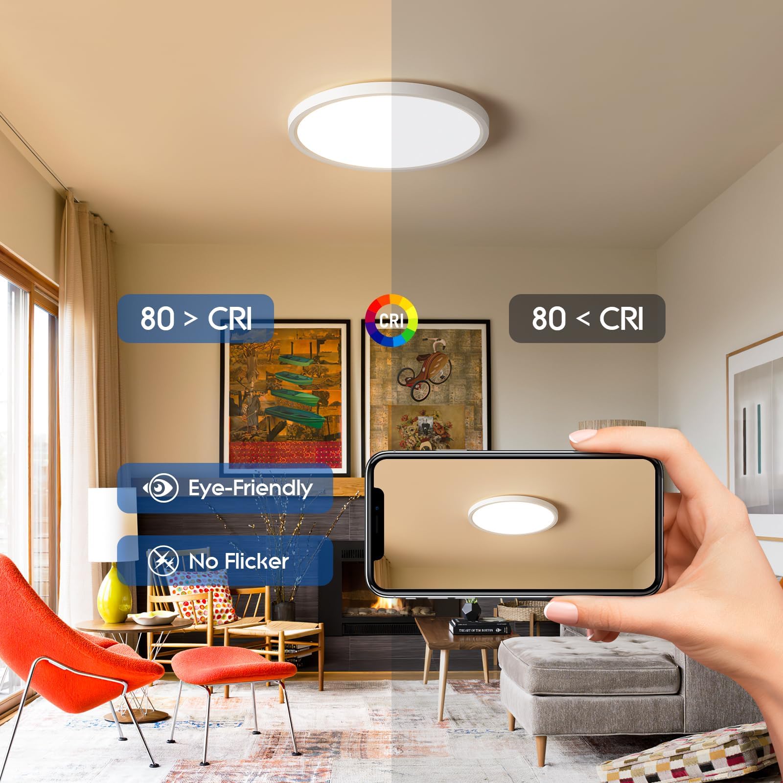 YELIOLED easy installation without electrician required
