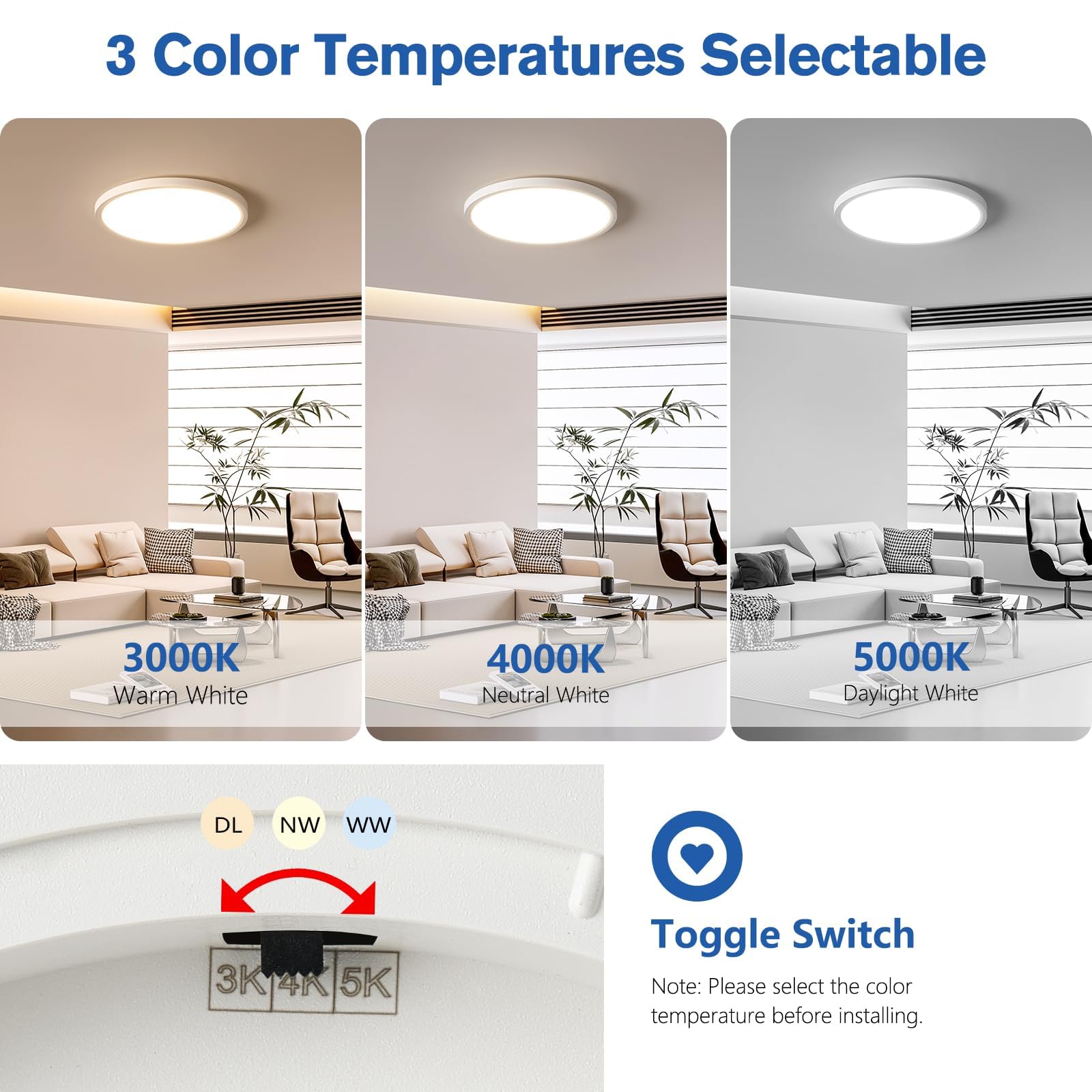 YELIOLED slim 0-72-inch profile highlights ultra-thin design for low ceilings