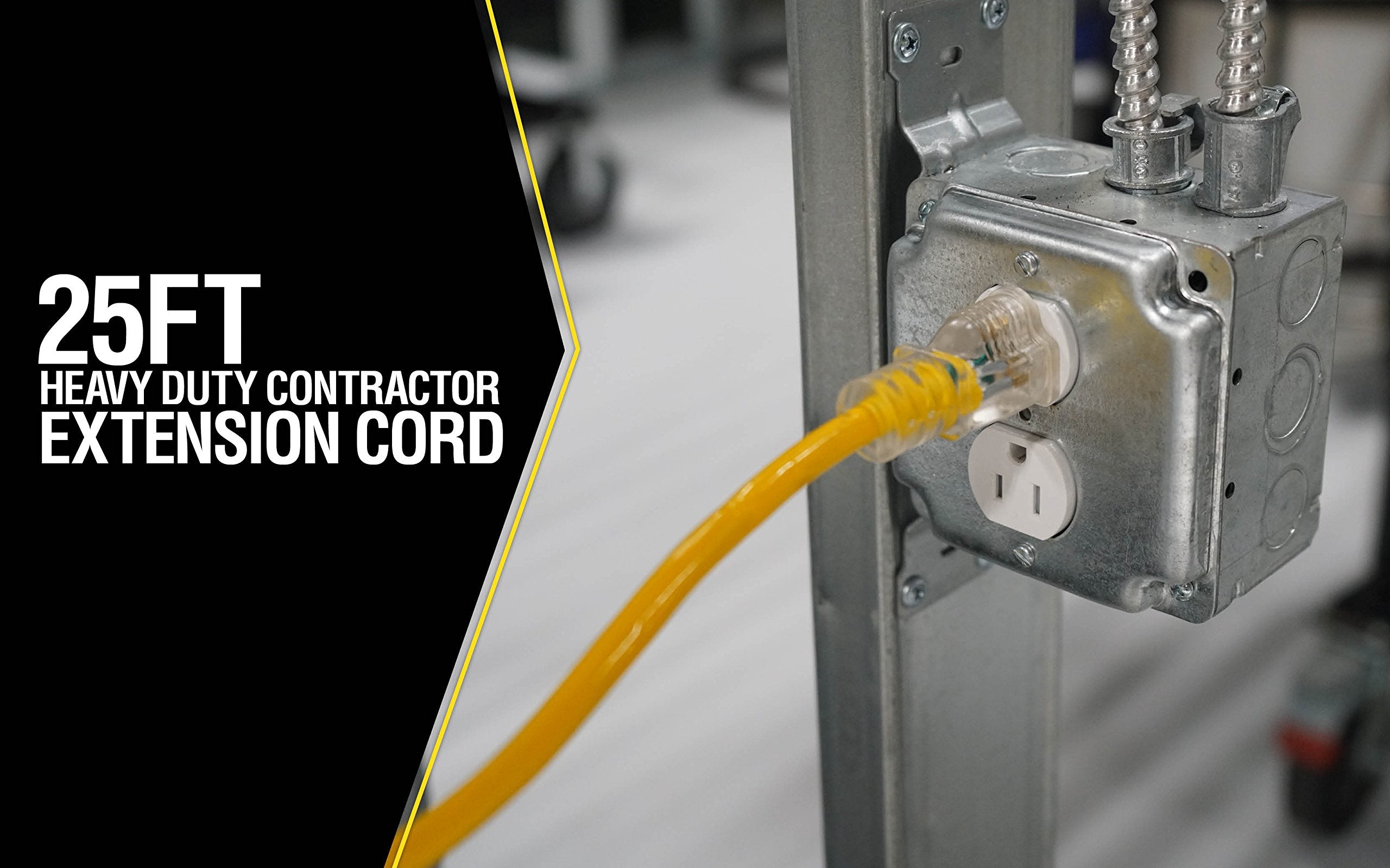 Yellow Jacket 14-gauge SJTW outdoor cord for flexible power delivery