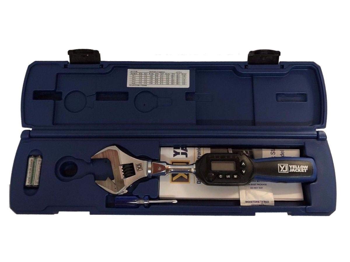 Yellow Jacket 60648 digital torque wrench with real-time readout for precise tightening.