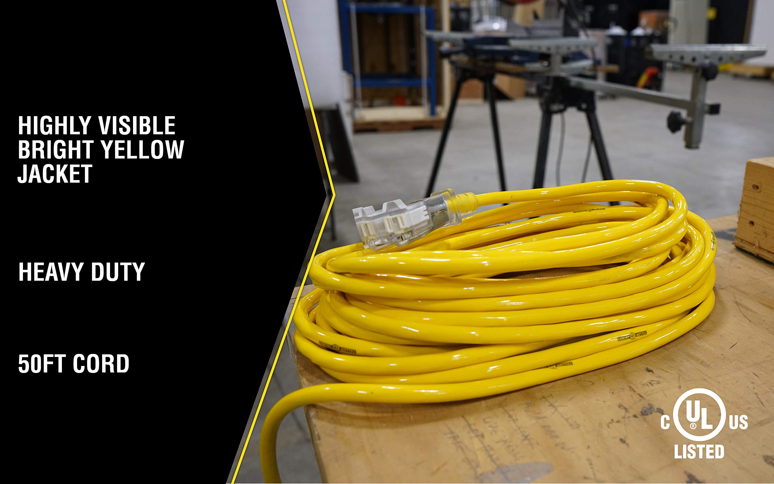 Yellow Jacket molded plugs are rugged for harsh job sites.