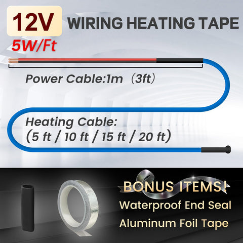 YeloDeer aluminum tape secures heat cable for reliable insulation