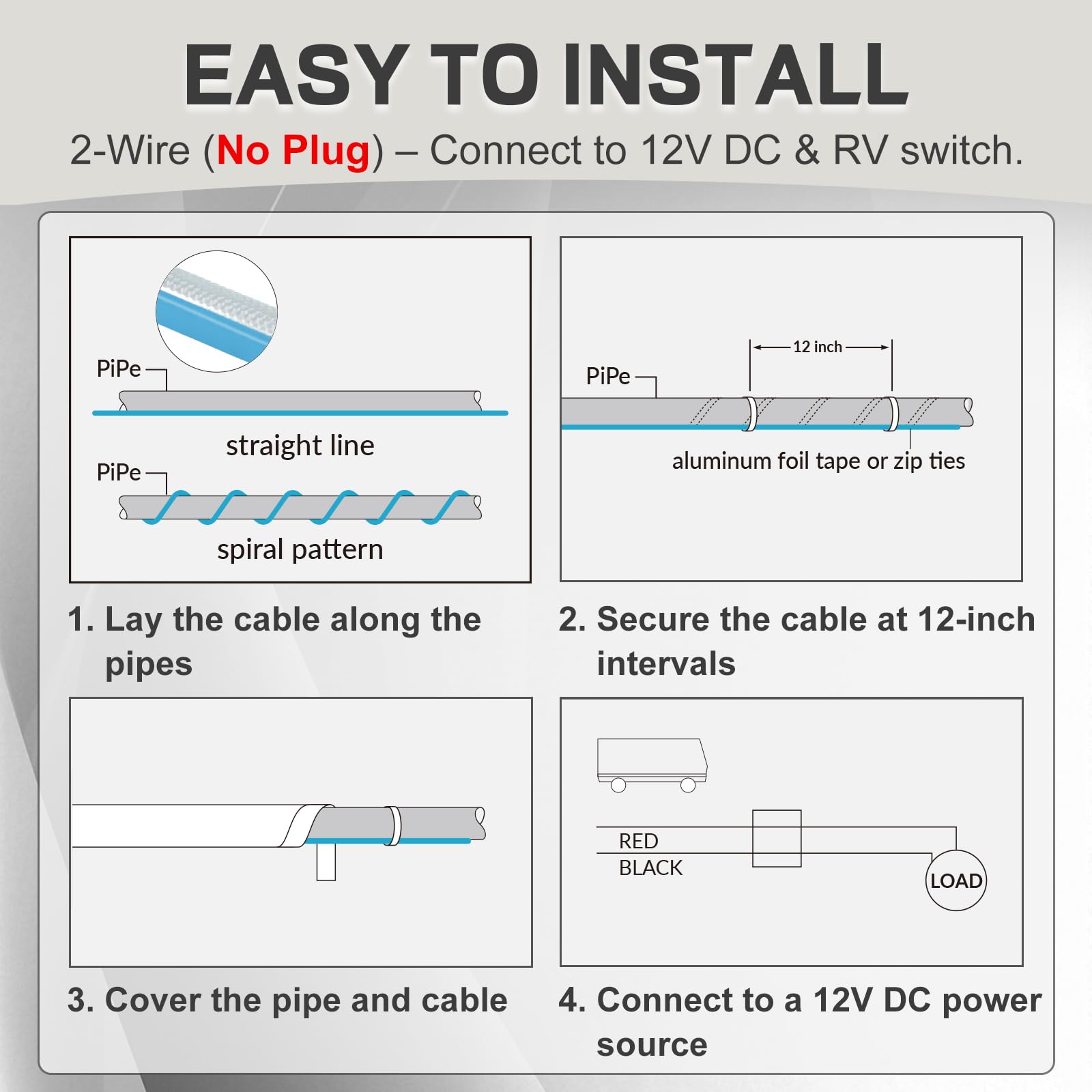 YeloDeer frost protection for RVs and caravans keeps pipes warmer in cold nights