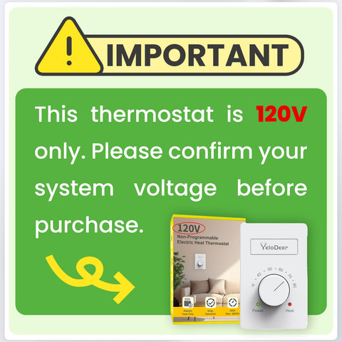 YeloDeer thermostat display highlights precise temperature control