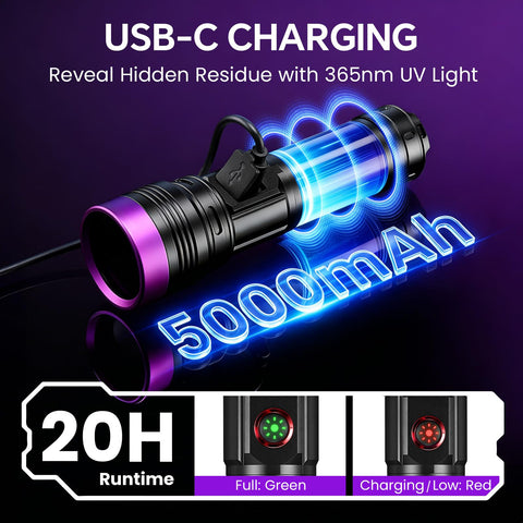 Yemao 5000mAh USB C battery supports long sessions during use