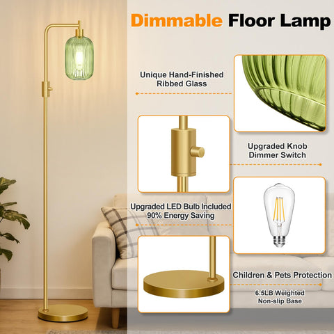 Yemela 2700K LED bulb included delivers cozy ready to use warmth