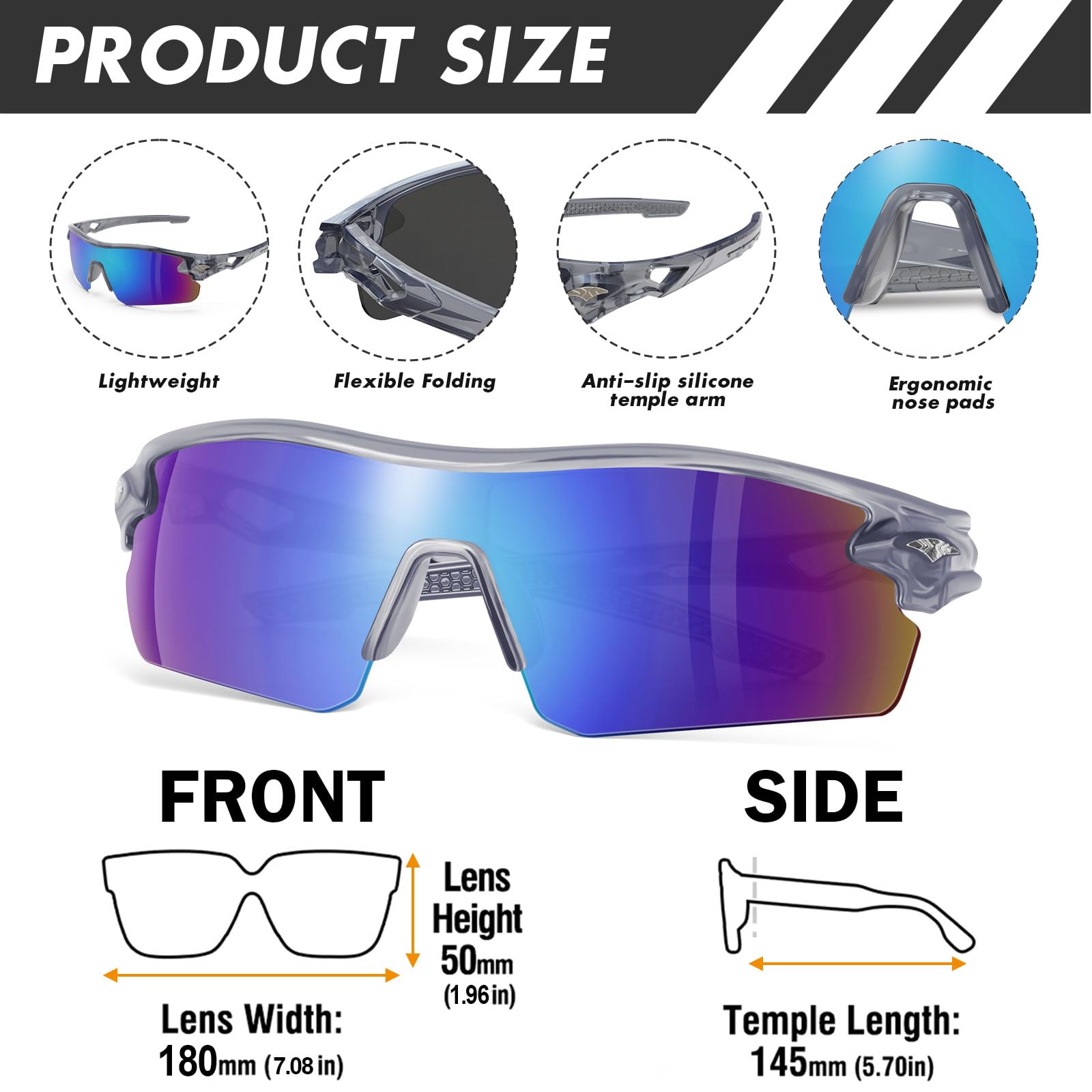 YENPK safety glasses with gray frame offer durable protection for busy job sites