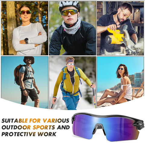YENPK safety glasses packaging shows 12-pack value and convenience.