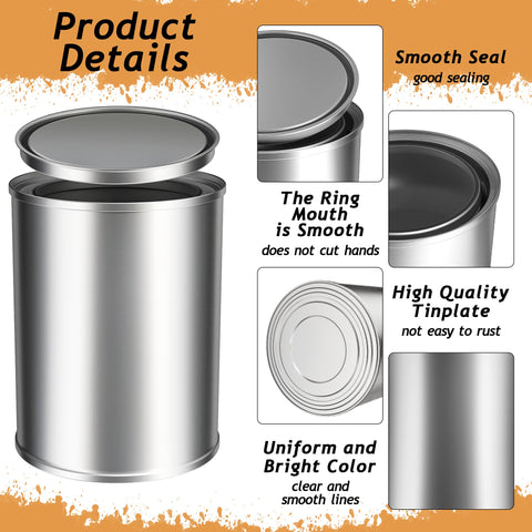 yeshine empty paint cans are versatile for leftover paint, adhesives, and coatings.