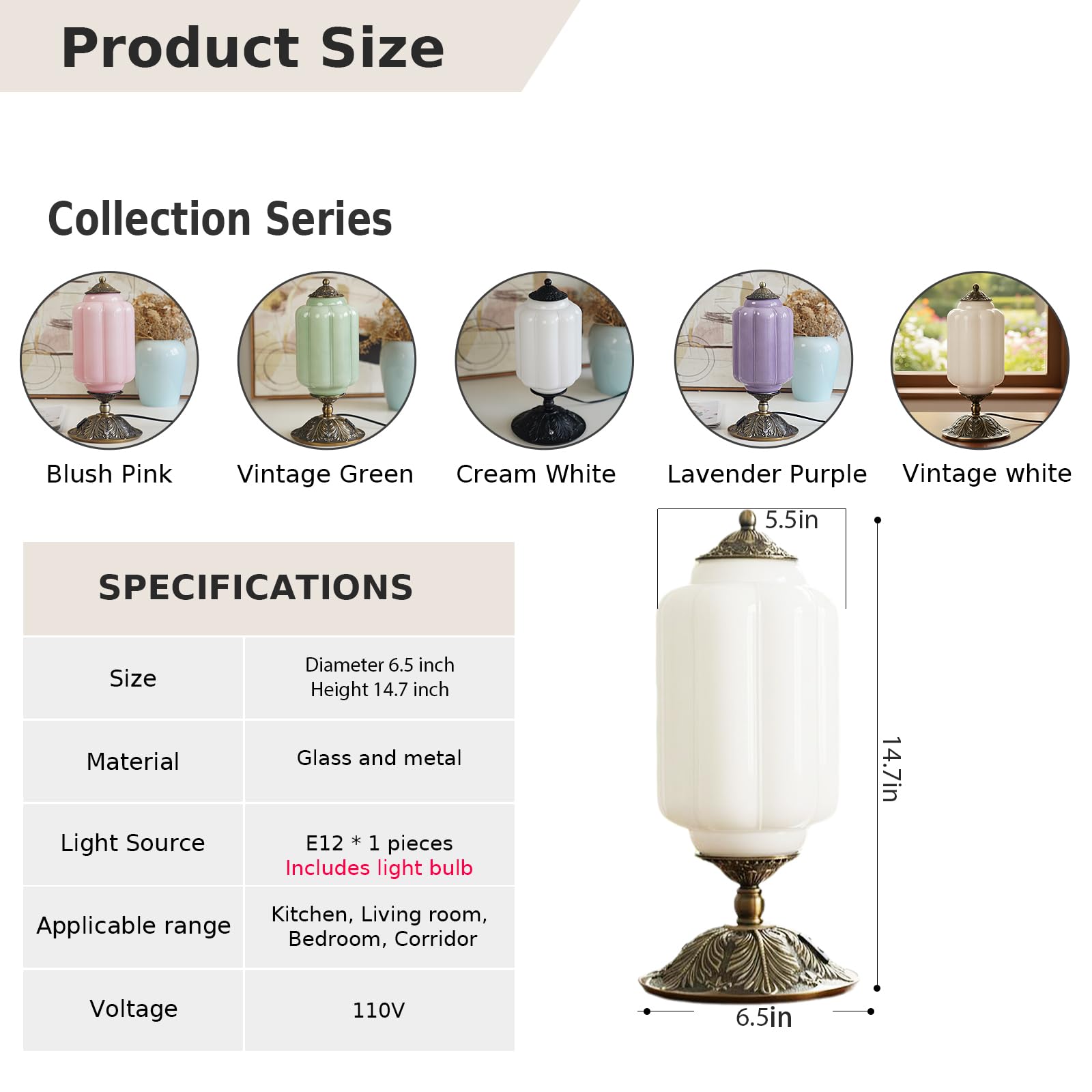 YESIDS living room decor features elegant glass lamp as focal point