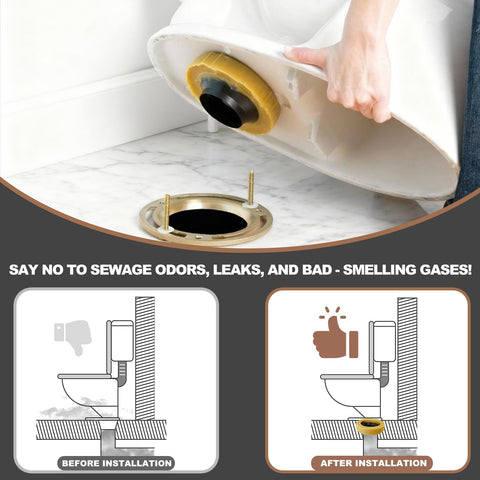 YESSYMAN wax ring ideal for floor outlet toilets during installation