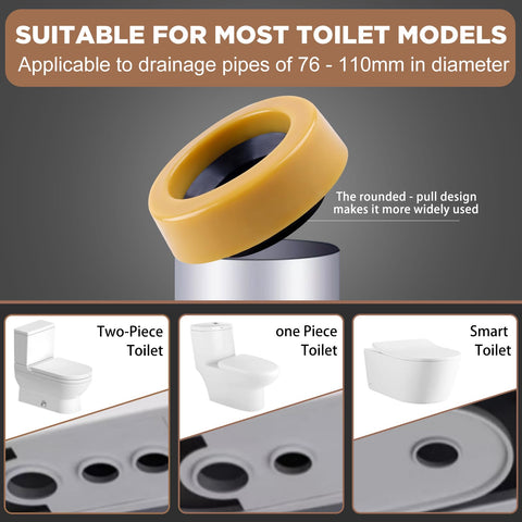 YESSYMAN wax ring with PP flange ensures stable alignment and durable sealing