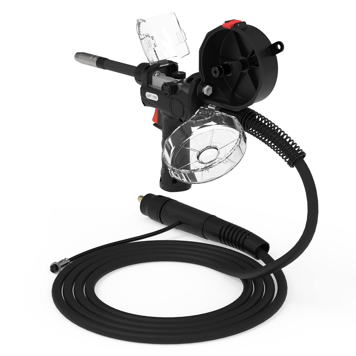 YESWELDER 150A ergonomic spool gun delivers light, comfortable handling.