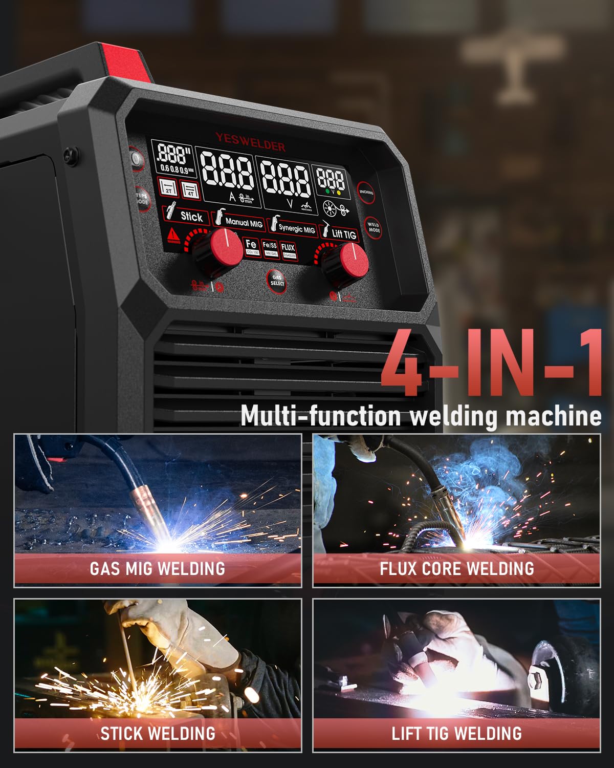 YESWELDER 165DS PRO detachable torch enables quick setup and easy maintenance
