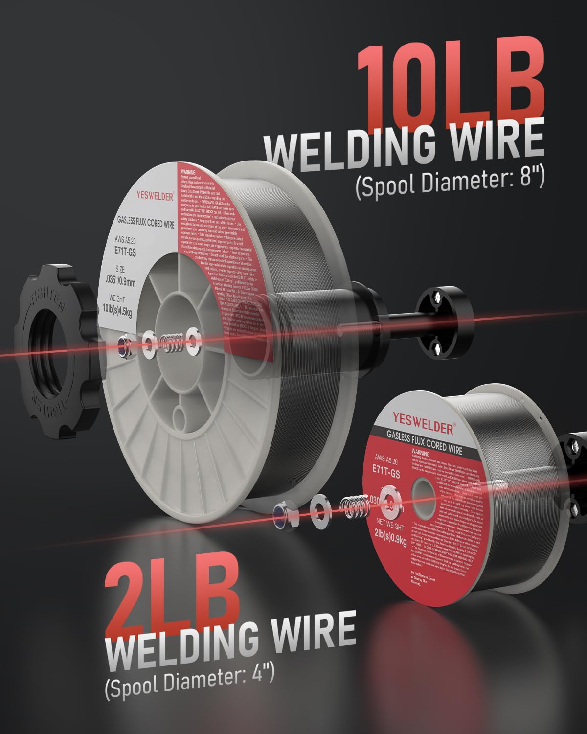 YESWELDER 165DS PRO multi-process welding demonstrates flux, MIG, TIG, and stick modes