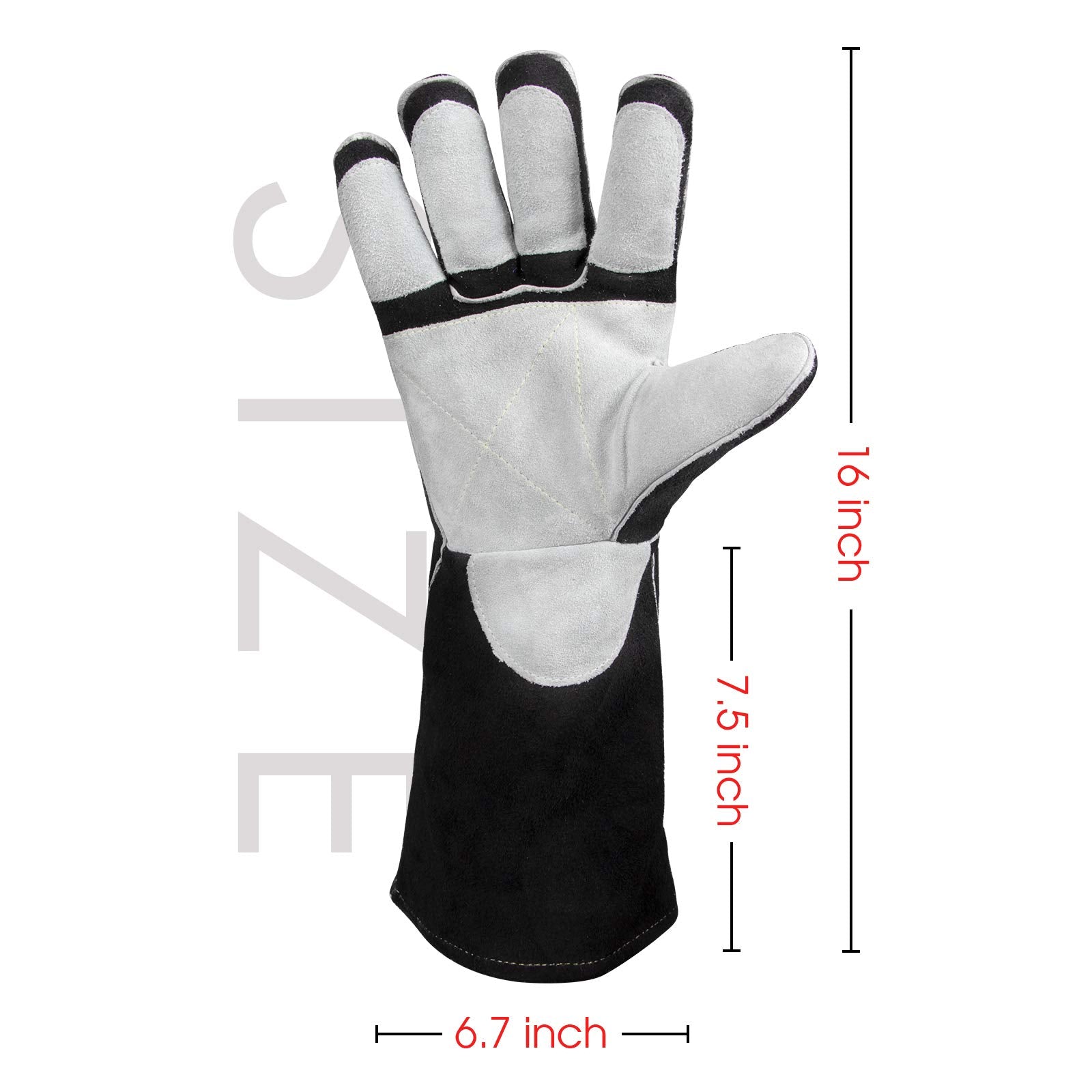 YESWELDER 16in MIG gloves Kevlar stitching for lasting durability under heat