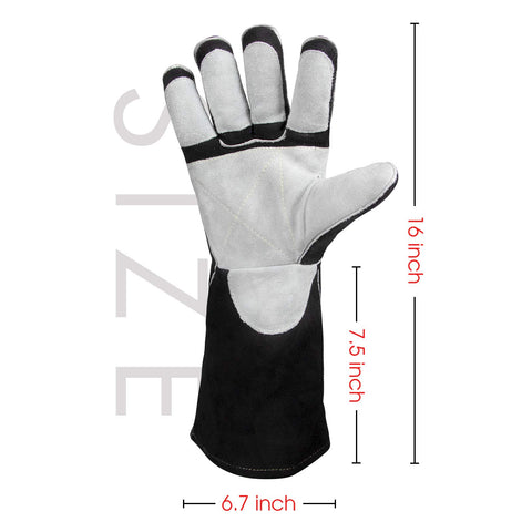YESWELDER 16in MIG gloves Kevlar stitching for lasting durability under heat