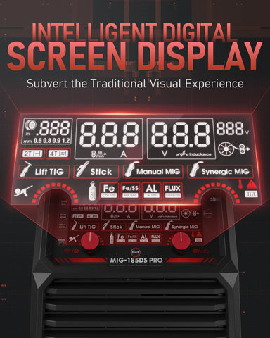 YESWELDER 185A MIG Welder digital display for precise control