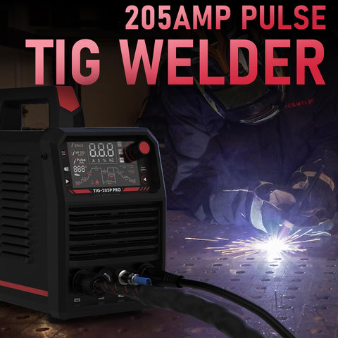YesWelder 205A DIY-friendly setup suits home projects and auto repairs.