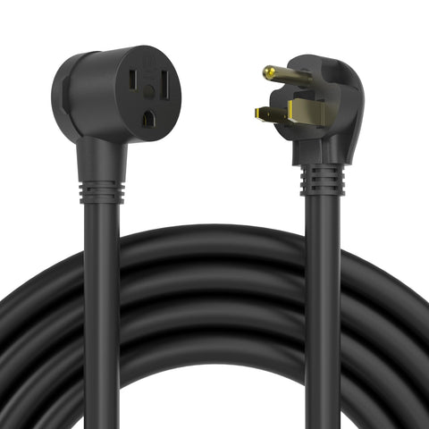 YESWELDER 20ft welder extension cord coiled for flexible, safe operation.