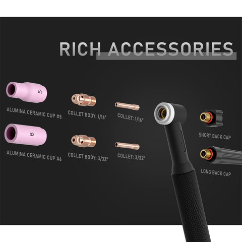 25 ft cable offers reach for large fabrication setups