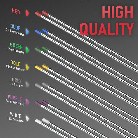 YesWELDER 3/32 inch, 7 inch tungsten electrode for versatile welding tasks.