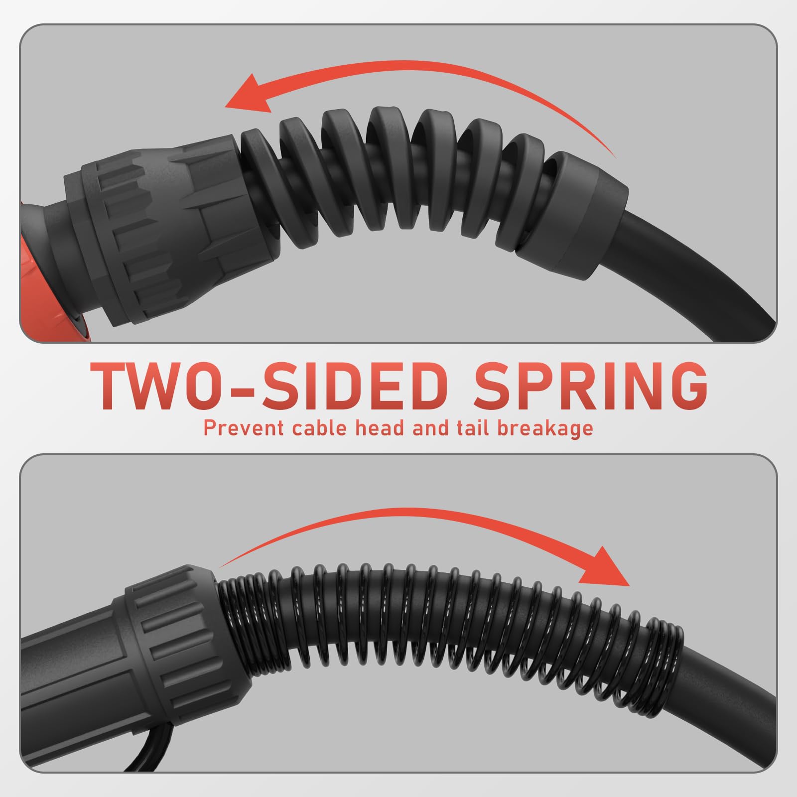 YESWELDER anti-breaking springs add durability and stability at the torch end.