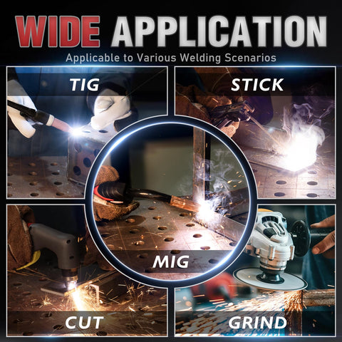 YESWELDER helmet with four arc sensors for reliable auto-darkening during welding