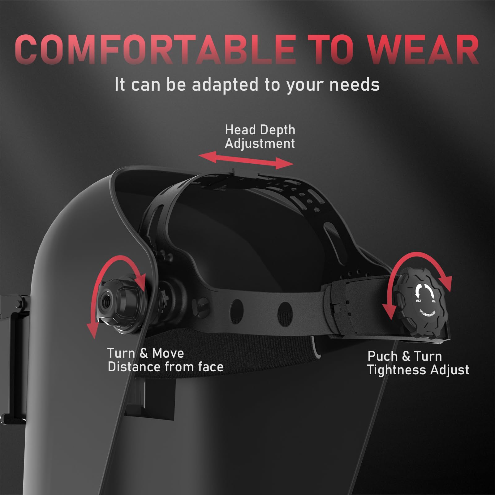 YESWELDER auto-darkening-lens-ready helmet supports safer welding in changing light