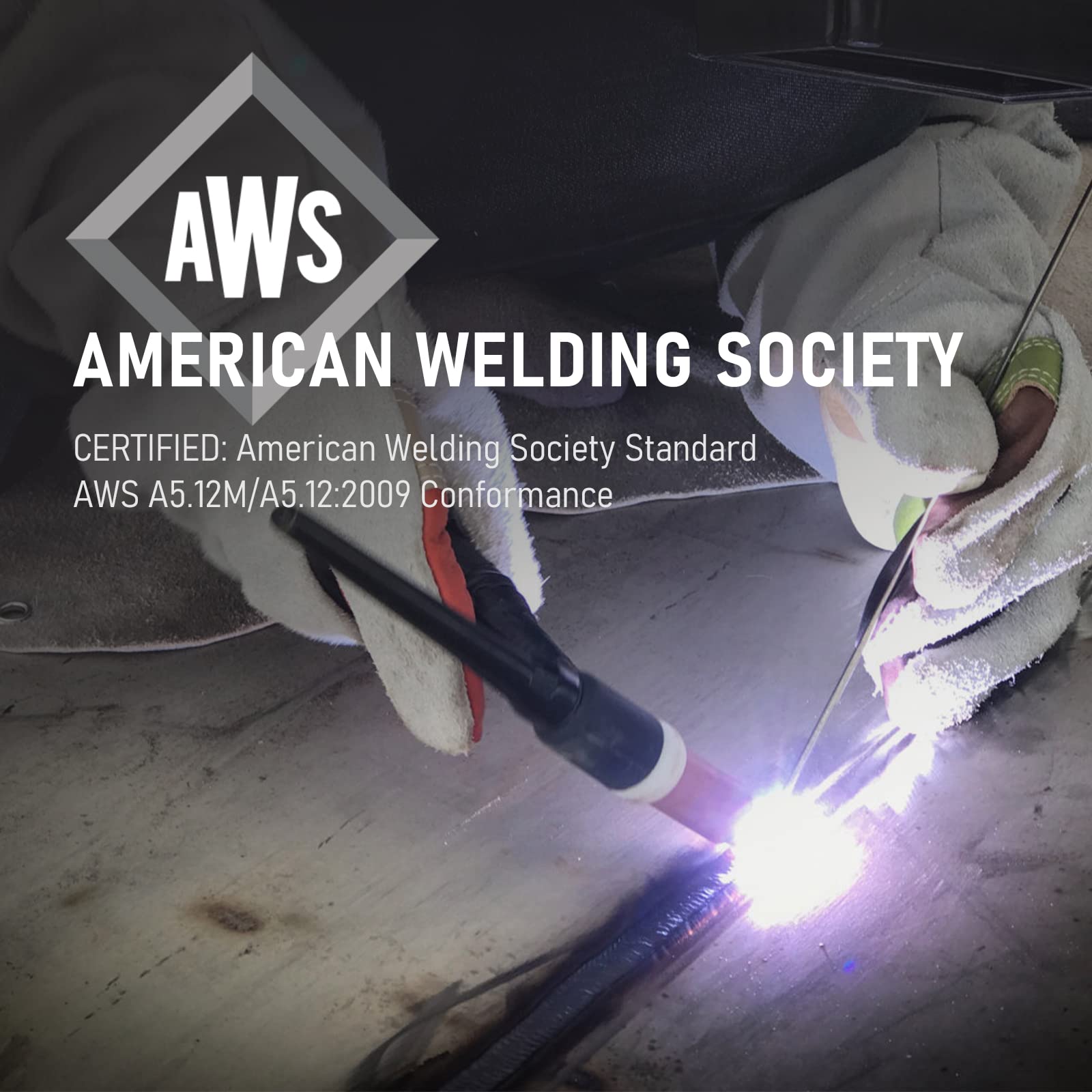 YesWELDER AWS-certified tungsten electrode meets industry standards.