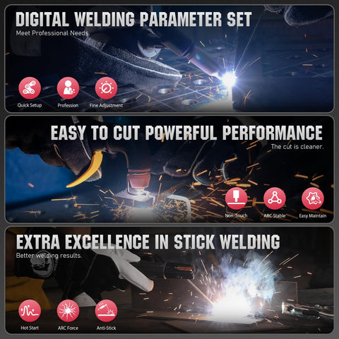 YESWELDER CT-520 plasma cutting in action with clean cuts