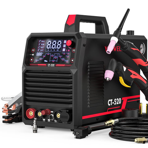 YESWELDER CT-520 front panel with digital controls for precise settings
